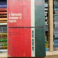 A university grammar of english