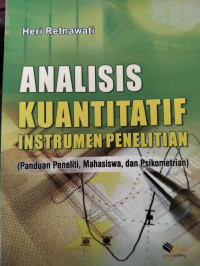 Analisis kuantitatif instrumen penelitian