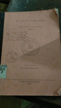 Belajar dan pembelajaran : buku pegangan kuliah