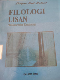 Filologi lisan: telaah teks kentrung