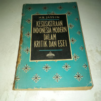 Kesusastraan indonesia modern dalam kritik dan esei