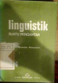 Linguistik suatu pengantar