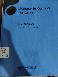 Literacy in context for GCSE