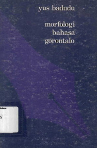 Morfologi bahasa gorontalo
