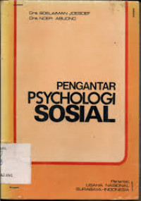 Pengantar psychologi sosial