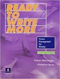 Ready to write more: from paragraph to essay