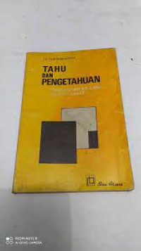 Tahu dan pengetahuan