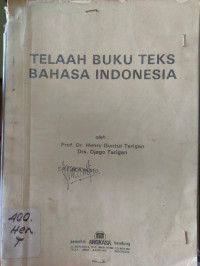 Telaah buku teks bahasa indonesia