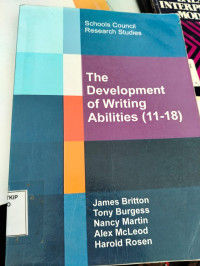 The development of writing abilities (11-18)